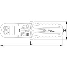 427/4DG-Alicate modular para terminales tubulares