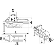 721Q/6-Tornillo de banco giratorio IRONGATOR-150