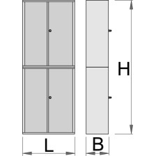 949-Armario para herramientas-695 x 660 x 2030