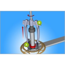 1626A-Juego extractor Campagnolo Power y Ultra Torque, también para Fulcrum Ultra Torque