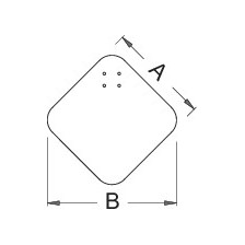 1693.4B-Base fija para 1693B 572 x 572 x 12