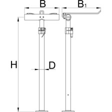 1693.5C- Bastidor para soporte de reparación de doble pinza pro, sin abrazaderas ni placa