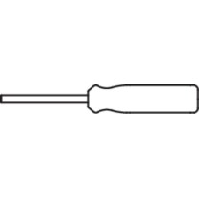 1751/2Q-Destornillador para cabecillas de radios cuadrada. 3,35 x 3,35