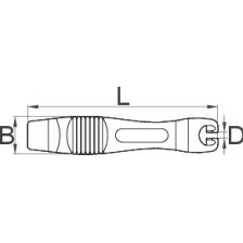 1657RED-Juego de dos palancas para desmontar los neumáticos ROJO