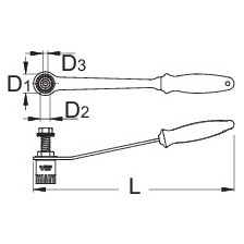 1671.8/2BI-US-Llave para el eje de centro