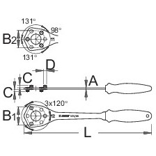 1670/2BI-US-Llave para la rueda libre 11/12