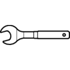 1618/2DP-US-Llave para conos, acodada 36