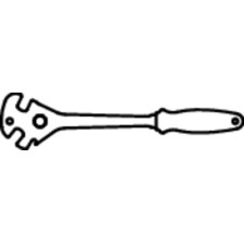 1613/2BI-US-Llave para pedal, profesional 15