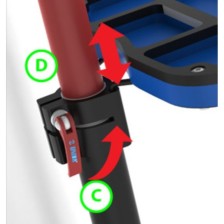 1693BS-US-Soporte con plato fijo y mandíbula con tuerca ajustable