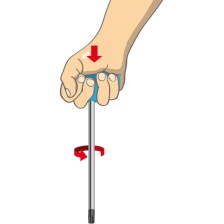 193HX-US-Destornillador hexagonal mango en T 6