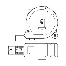 710R-US-Flexómetro 3m