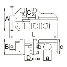 721Q/6-US-Tornillo de banco giratorio IRONGATOR 125