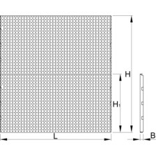 990B-Paneles frontales perforados, 2 piezas 1500-1436 x 1018