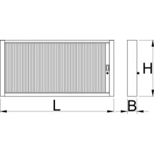 990CA-Armario frontal con persiana 1950-1000