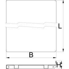990SHELF Estante con soportes para el panel frontal 1000
