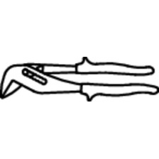 449/1PYTHON-US-Tenacilla de apertura múltiple encastrada de canal 240