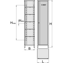 990NCA-Armario estrecho autónomo-500