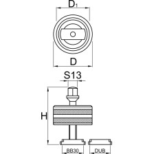 1625/2- Llave para quitar el soporte inferior BB30 & DUB