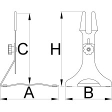 1693H-Soporte de exhibición, ajustable