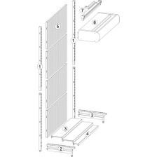 995DNL Expositor de pie con frontal luminoso