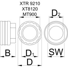 1723.SDL-Herramienta de cierre Shimano Direct Mount