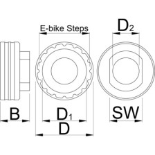 1724.SSL-Herramienta de cierre Shimano STEPS