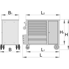 940H2BLOCK-Carro portaherramientas Hercules con sistema de bloqueo..-1080x550x955