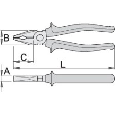 405/1BI-H-Alicate universal con corte reforzado-180
