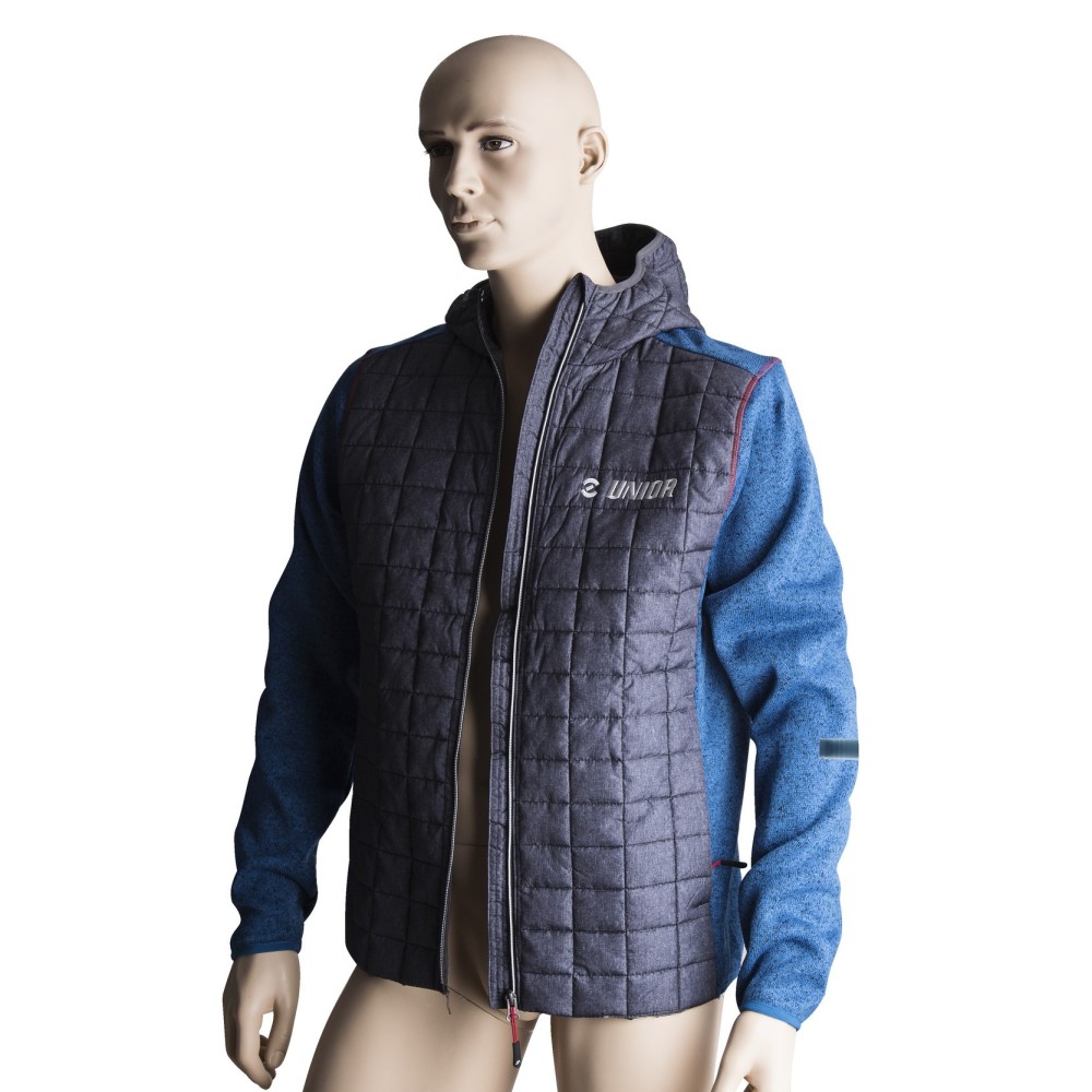 1856M Chaqueta híbrida de punto para hombre XXXL