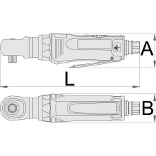 1532-Mini trinquete neumático de 3/8