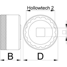 1671.16N- Extractor de pedalier 16 Notch