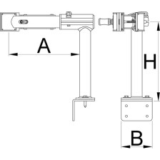 1693.2Q-Cabezal de acción rápida con fijación a un mostrador o a la pared