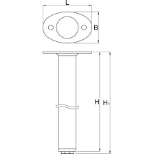 990LB-Patas de la encimera esquinera, 2 piezas