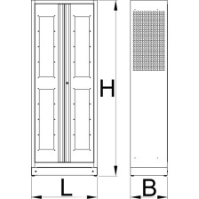 991LMS.C2 Organizador de armario para bandejas de herramientas