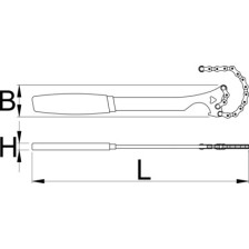 1659/2DP-US-Látigo de cadena, de una sola velocidad