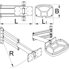 1693EL.5-Bandeja de herramientas con brazo plegable para 1693EL