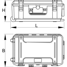 970MASTERKIT-Maletín de herramientas Master Kit vacio