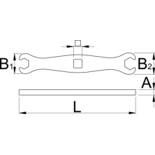 1760/2- Llave para tuercas abocardadas 7x8