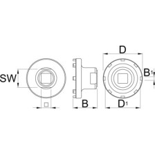 1726.BL2-Herramienta para contratuercas Bosch gen 2-