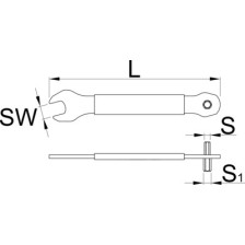 1620/2P-Llave de pedales 3 en 1-