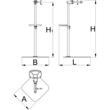 1693BM-Caballete de reparación profesional con abrazadera única, Master-