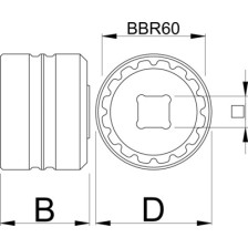 1724.FR60-Herramienta para contratuercas Fazua Ride 60-