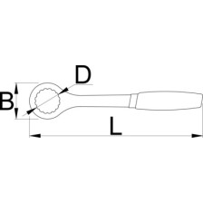 1727/2DP-Llave de tuercas para discos de freno-