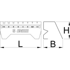 h.TW-HX-Soporte para destornilladores de perfil HX con mango en T-