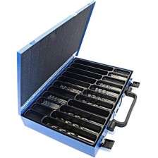 Broca helicoidal SHSS safe 120 premium con casete de 84 piezas.