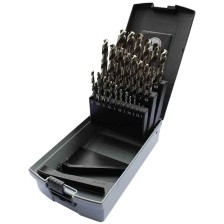 Juego de brocas helicoidales SHSS tipo 125 Ø1-13 mm y 0,5 crecientes DIN 338R TI CYL