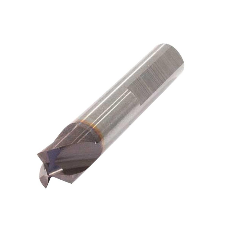 Fresa de punta para soldadura por puntos de carburo sólido, 3 flautas, 8 x 45 mm, recubierta de Ti AlN