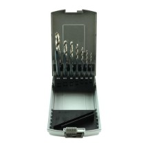 Juego de machos de roscar SHSS, M3 - M12, 14 piezas, tipo 047/508B, incluye broca de corona