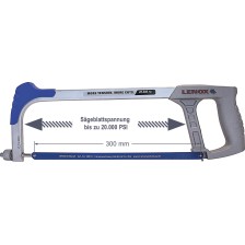 Sierra para metales de 300 mm con hoja de sierra manual bimetálica SHSS