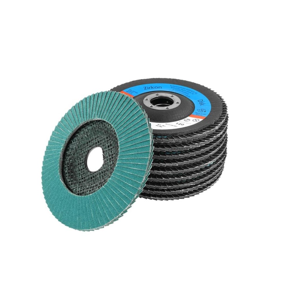 Paquete de 10 discos de circonita de 125 x 22,23 mm, grano 120(VE10)